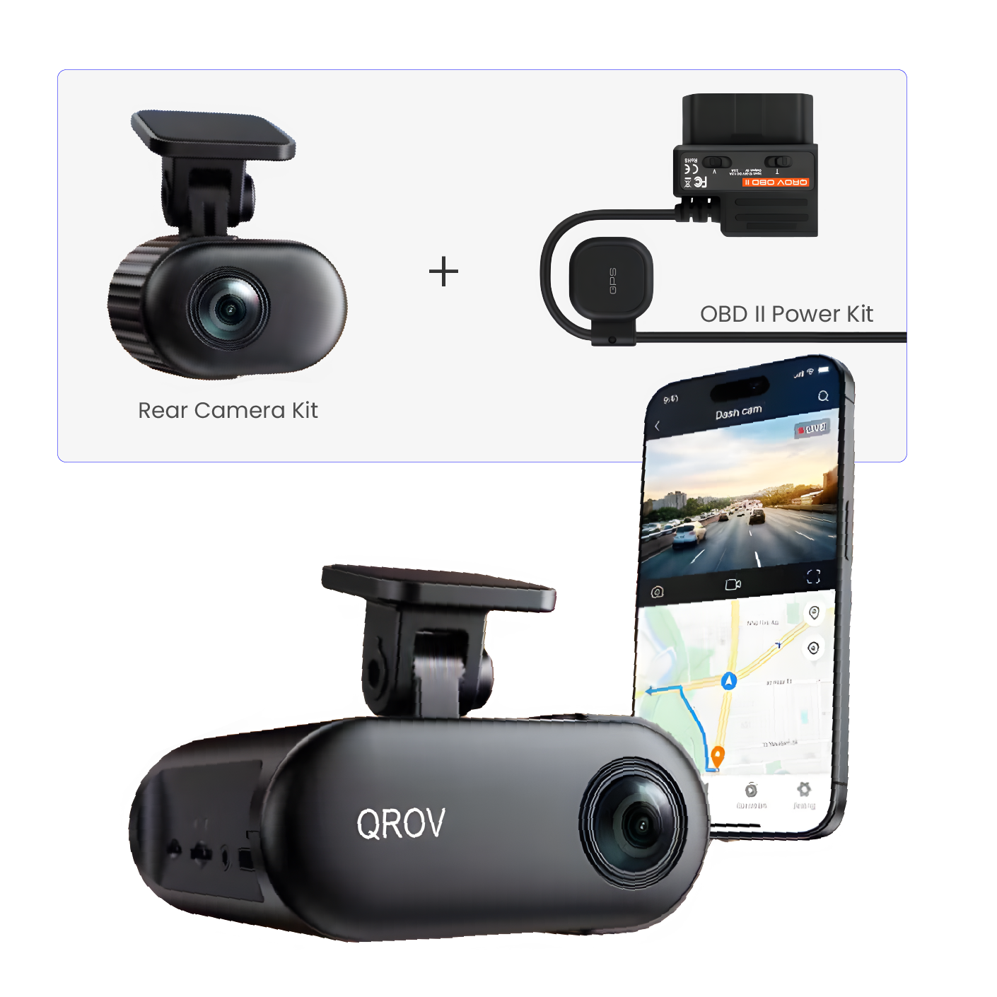 Bundle: ULTRA PRO LTE + Rear Camera Kit + OBD-II Power Kit with GPS