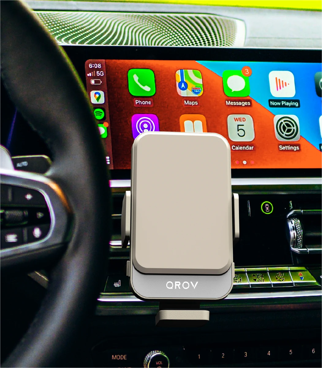 QROV Max – Universal Magnetic Wireless Charger Mount